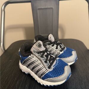 K-Swiss Infant 3 Sneakers – Blue Silver Mesh Baby Athletic Shoes